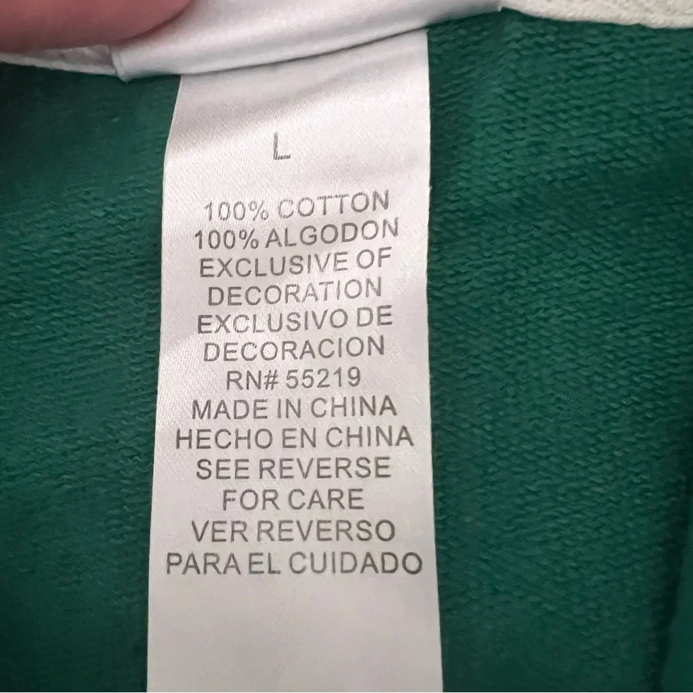 Disneyland Mickey Mouse Hoodie Jacket Womens Large Green Gold Full Zip Y2K - Picture 8 of 11